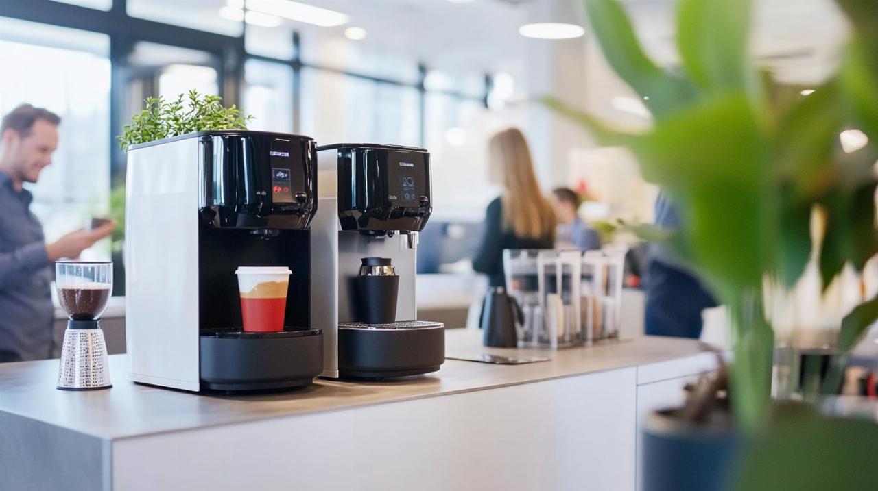 Machines à café à grains vs capsules pour bureaux
